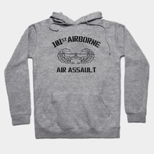 101st Air Assault Black Outline Hoodie